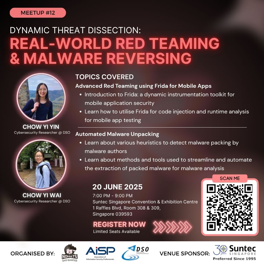 Community Meetup #12: Real-World Red Teaming & Malware Reversing with DSO